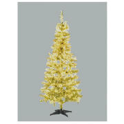 Unbranded 6ft Champagne Gold Glitter Tinsel Tree