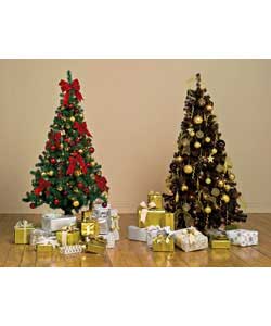 Unbranded 6ft Red and Gold Dressed Tree