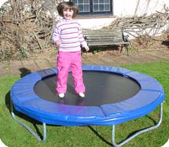 Designed with little ones in mind. A low to ground trampoline that can be used inside or outdoors