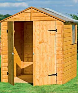 6x3 ft Modular Wooden Shed with 1 Expansion Pack