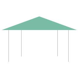 6x4m Gazebo Replacement Canopy (NAT)