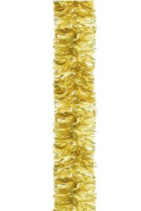Unbranded 7.6m Prismatic Tinsel Garland - Gold