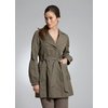 Trench coat with belted waist, fully lined. Machine washable. 51 Nylon, 49 Cotton. Lining: Polyester