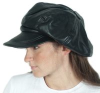 70s Style Black PVC Hat
