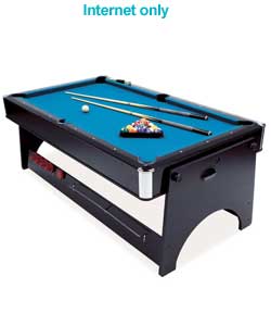 Unbranded 7ft Scorpio 2-in-1 Pool and Air Hockey Multigames Table