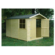 Unbranded 7x10 Pressure treated wooden shiplap apex shed