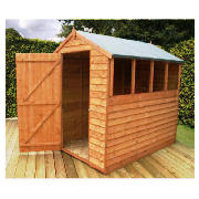 Unbranded 7x5 Apex Overlap shed with installation