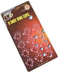 Unbranded 8 Shot Caps - 12 rings per card