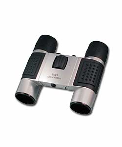 8 x 21mm Compact Roof Prism Binoculars