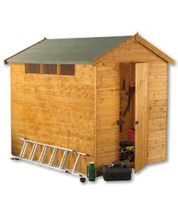 8 x 6 Heavy Duty Apex Wooden Shed
