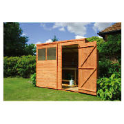 Unbranded 8 x 6 Pent Shiplap Shed with installation
