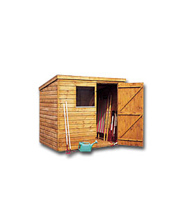 8 x 6ft Pent Wooden Shed.
