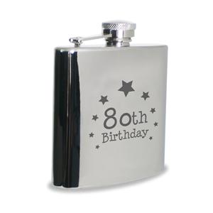 Unbranded 80th Birthday Hipflask