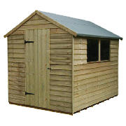 Unbranded 8x6 Timberdale Overlap Pressure Treated Apex Shed