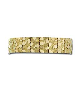 9ct Gold Mens Nugget Bracelet