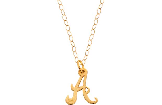 With its fine chain this elegant necklace makes a perfect gift or a treat for yourself. 9ct yellow gold. Length of necklace 41cm/16in. Pendant size H15