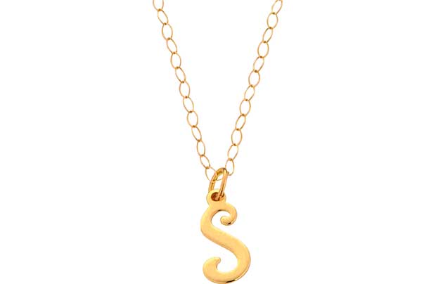 With its fine chain this elegant necklace makes a perfect gift or a treat for yourself. 9ct yellow gold. Length of necklace 41cm/16in. Pendant size H16