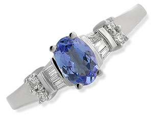 `Baguette and round brilliant cut diamonds feature on the shoulders of this ring, to set to perfecti