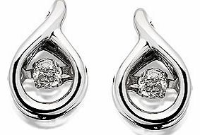 EXCLUSIVE. The 6mm teardrop sits close to the ear and boasts its own intrinsic movement as intriguingly, the central diamond shimmers as you move (10pts total diamond weight). Twinkle is a trade mark of F.Hinds.