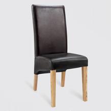 A Pair of Cornel Leather Dining Chairs