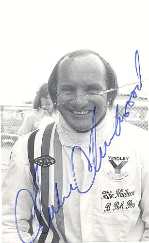 A signed Mike Hailwood Standing Photo