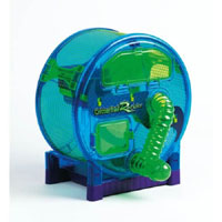Give your hamster, mouse, or gerbil living quarters like no other. Vivid green and blue housing made