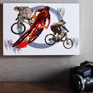 Unbranded A4 Mountain Bike Wall Art