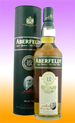 Aberfeldy 12 Year Old Single Malt Whisky lies at the heart of the White Label blend. A golden