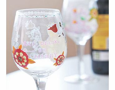 Why not give this About Face Eat Drink and Be Merry Wine Glass as a gift to a wine drinking friend or family member.This fabulous wine glass is perfect for someone who loves to eat  drink and be merry as this is written on the front of the glass in d