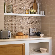Create a luxurious feature in your home with Accord Copper Bronze 15x15mm MosaicThis beautiful mosaic is ideal for giving a modern twist to the average kitchen or bathroomThis mosaic has a lovely rustic finish perfect for complimenting a white decor 