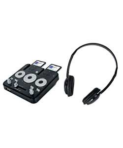 Accoustic Solutions IPOD and MP3 Twin Deck Mixer.Mic input with sound effect.Headphone set with mic 