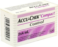 For blood glucose monitoring with Accu-Chek Compact Glucose Meter 2 x 4 ml
