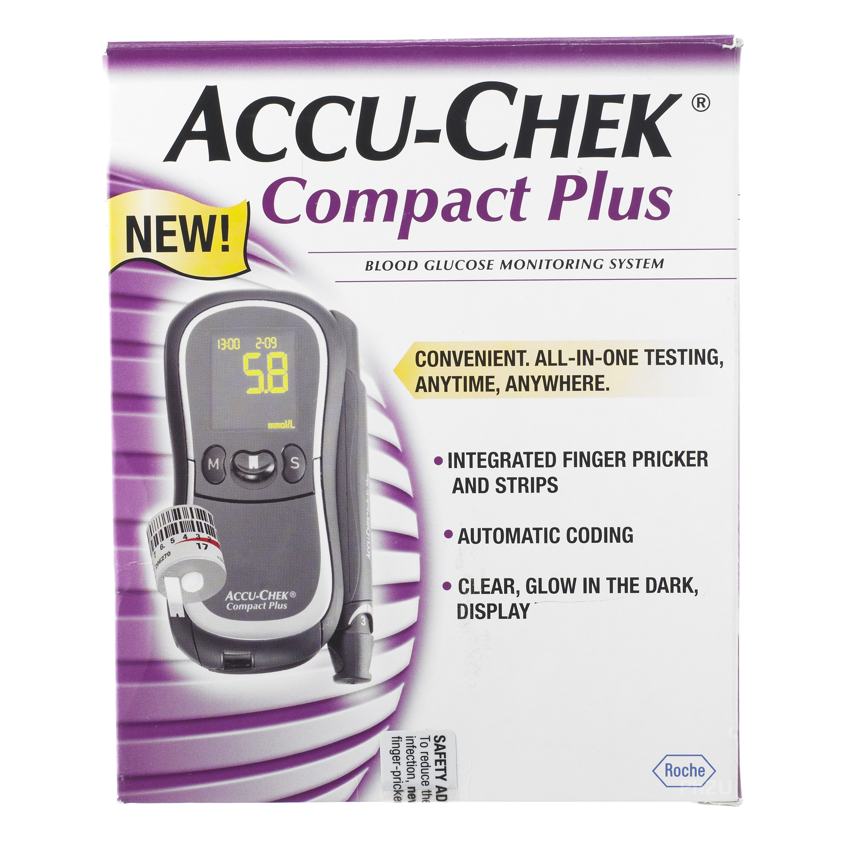 Accu-Chek Compact Plus Blood Glucose Monitoring system comes with 1 meter for blood glucose self-tes