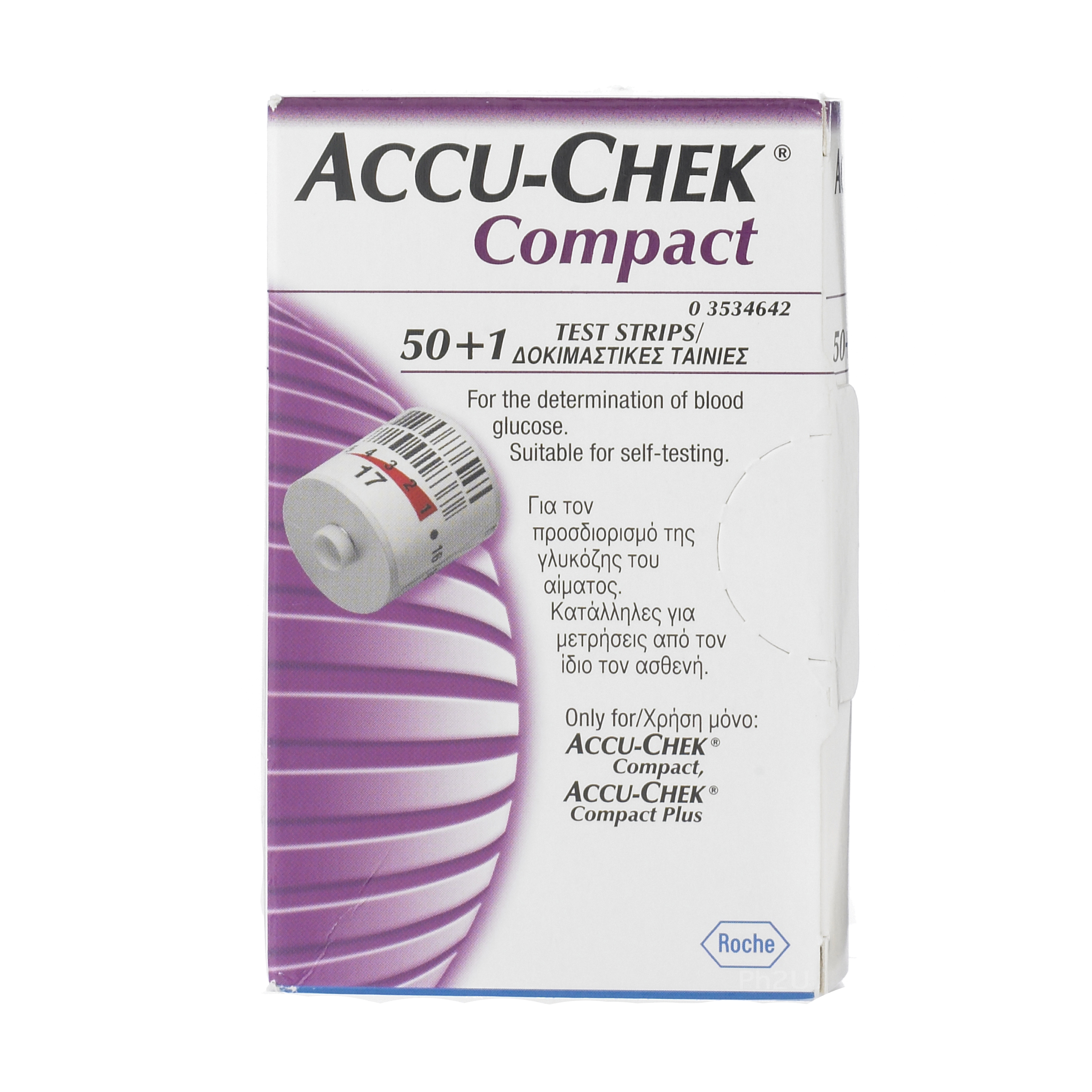 For blood glucose monitoring with Accu-Chek Compac