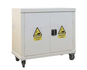 Enables the safe storage, separation and transport of caustic materials as demanded by the COSHH