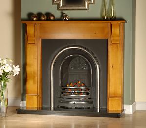 Wood Fire Surround
Baltic Cast with Back
Black Granite Hearth
XL Gas Fire