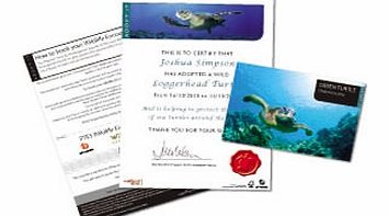 This giftallows you to adoptan endangered species of sea turtle-supporting the Peoples Trust for Endangered Species (PTES).You will be able to choose from three different species. The gift tin includes lots of sea turtle information, a colour po