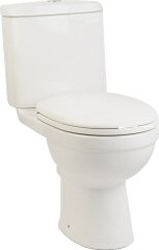 Unbranded Aerial Compact Close Coupled WC with Duraplast Seat