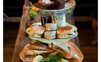 Unbranded Afternoon Tea for Two with Sparkling Wine at