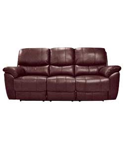 Unbranded Agrimi Large Recliner Sofa Chocolate