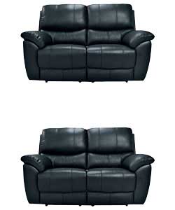Unbranded Agrimi Regular And Regular Recliners Black