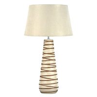 Unbranded AI338CR/264 16 IV - Cream Ceramic Table Lamp