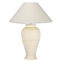 Unbranded AI371CR/246 24 - Cream Ceramic Table Lamp