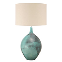 Unbranded AI399TQ/261 16 VA - Large Turquoise Ceramic Table Lamp