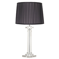 Unbranded AI514/258 14 BLK - Clear Crystal Table Lamp