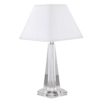 Unbranded AI522 - Clear Crystal Glass Pyramid Table Lamp