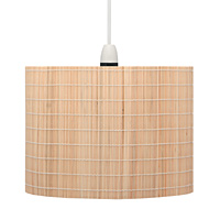 Unbranded AI666 NAT - Medium Natural Bamboo Pendant Shade