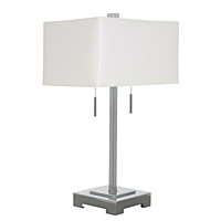 Unbranded AI862-WH - Chrome Table Lamp