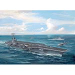 Aircraft carrier U.S.S. Ronald Reagan plastic kit from German Specialists Revell. The USS Ronald Rea