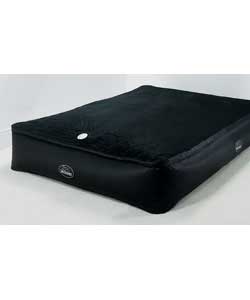 Airbed in PVC fabric with faux suede top and posturised foam top layer.Includes electric pump.Size (
